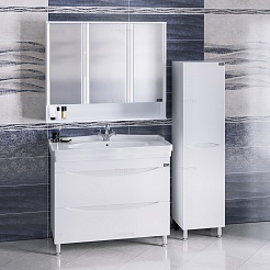 СанТа Тумба с раковиной Сатурн 105 напольная – фотография-3